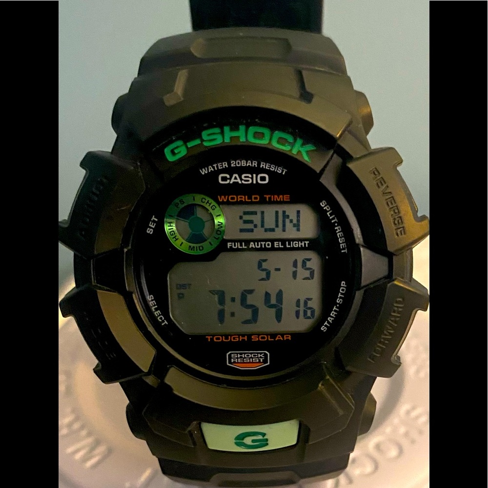 G Shock G-2300GR *Custom Black & Green*